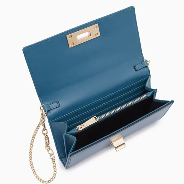 Ví Nữ Lyn Tamber Wallets On Chain LL24CWF050 Màu Xanh Blue - Túi xách - Vua Hàng Hiệu