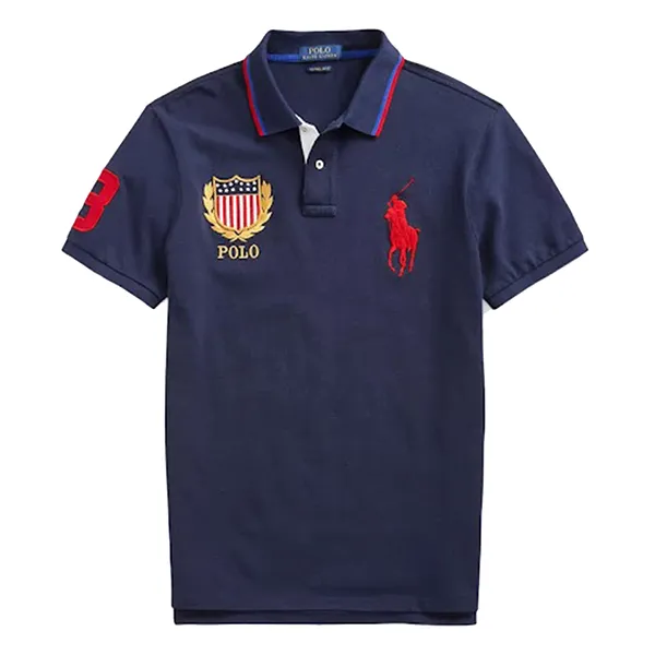 Áo Polo Nam Ralph Lauren Classic Fit 710862145001 - GB02 Màu Xanh Size M