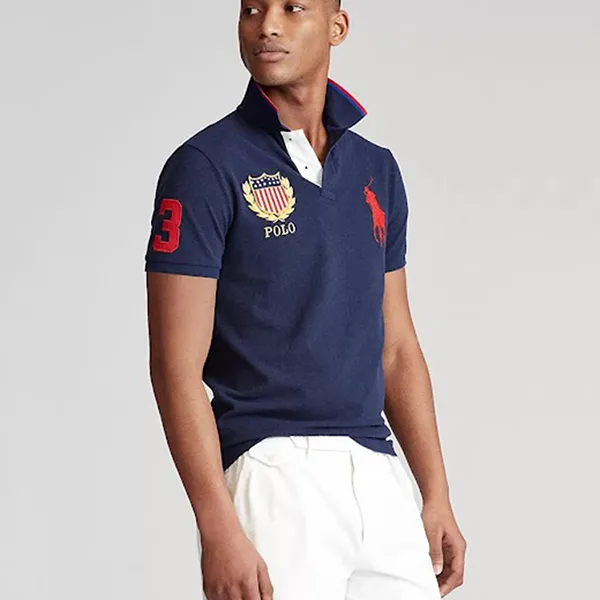 Áo Polo Nam Ralph Lauren Classic Fit 710862145001 - GB02 Màu Xanh Size M