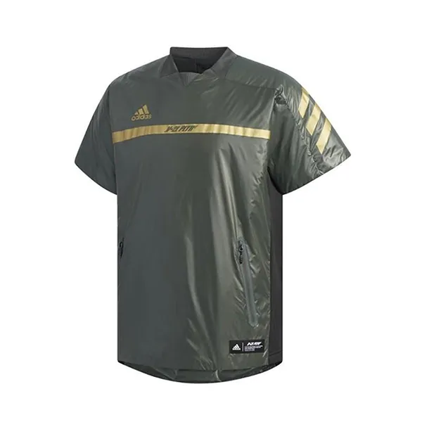 Áo Khoác Gió Nam Adidas Baseball 5T Padded Practice Short Sleeve Jacket Màu Xanh Rêu Size M - 2