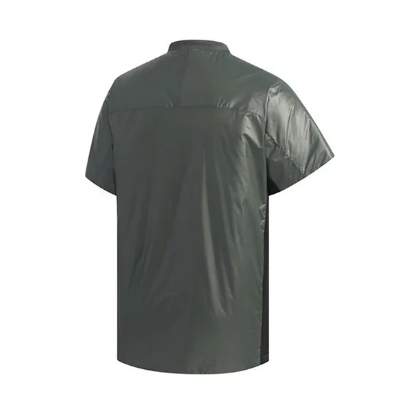 Áo Khoác Gió Nam Adidas Baseball 5T Padded Practice Short Sleeve Jacket Màu Xanh Rêu Size M - 3