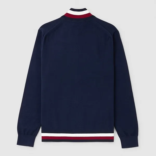 Áo Khoác Nam Tommy Hilfiger Mens Global Stripe Detail Zip Through Jacket Xanh Navy Size S - Thời trang - Vua Hàng Hiệu