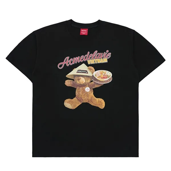 Áo Phông Acmé De La Vie ADLV Serving Bear Tshirt Màu Đen Size 1 - Thời trang - Vua Hàng Hiệu