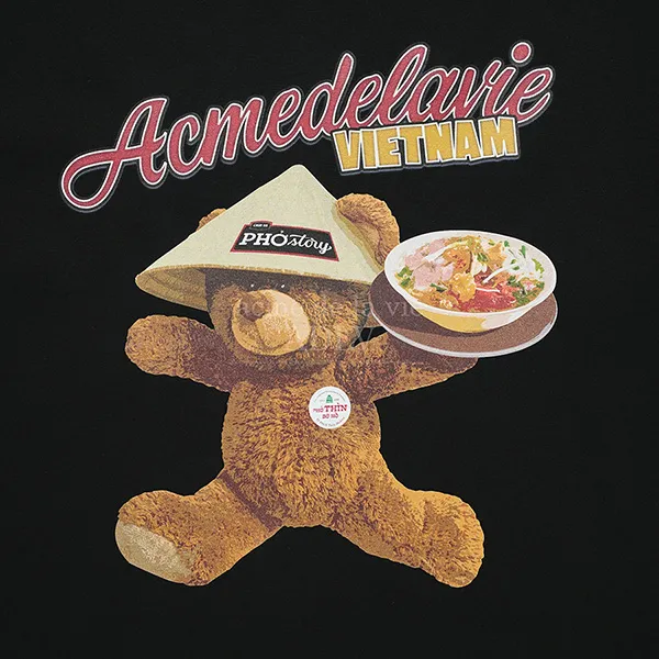 Áo Phông Acmé De La Vie ADLV Serving Bear Tshirt Màu Đen Size 1 - Thời trang - Vua Hàng Hiệu