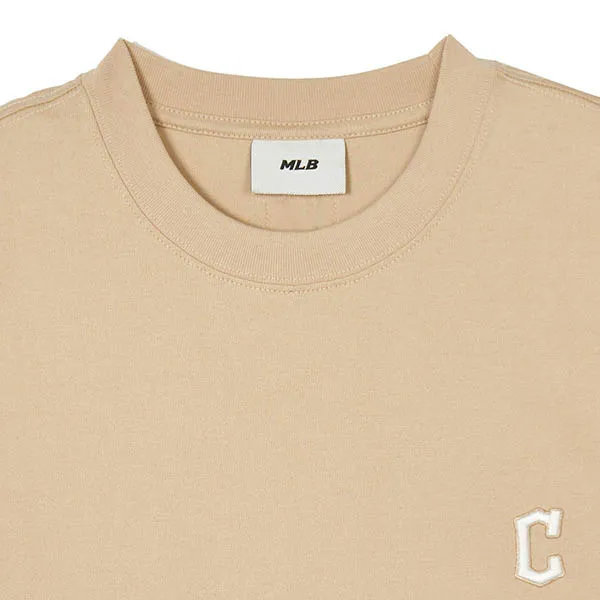 Áo Phông MLB Cleveland Guardians 3ATSB1143-45BGL Tshirt Màu Be Size S
