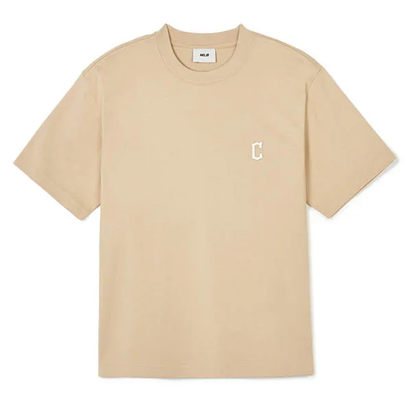 Áo Phông MLB Cleveland Guardians 3ATSB1143-45BGL Tshirt Màu Be Size S