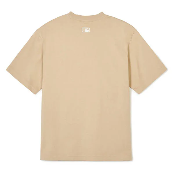 Áo Phông MLB Cleveland Guardians 3ATSB1143-45BGL Tshirt Màu Be Size S