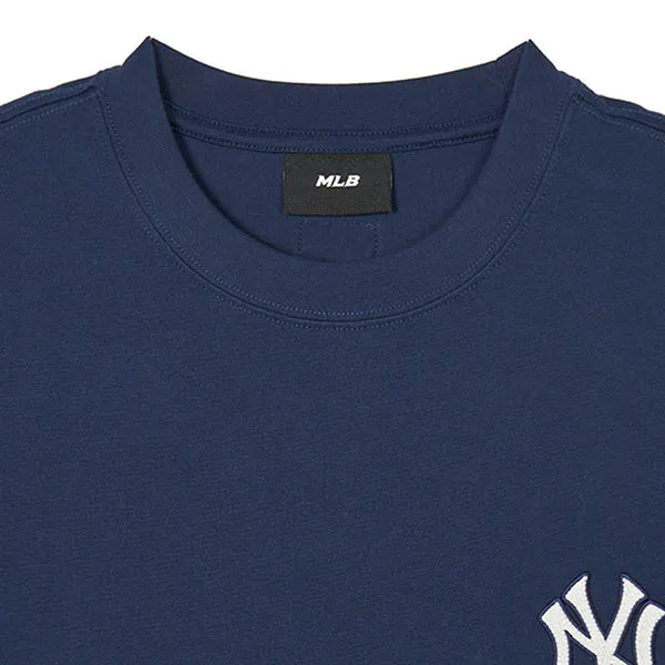 Áo Phông MLB Denim Like Monogram Big Lux Overfit New York Yankees 3ATSM0643-50NYS Tshirt Màu Xanh Navy - Thời trang - Vua Hàng Hiệu