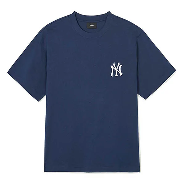 Áo Phông MLB Denim Like Monogram Big Lux Overfit New York Yankees 3ATSM0643-50NYS Tshirt Màu Xanh Navy - Thời trang - Vua Hàng Hiệu
