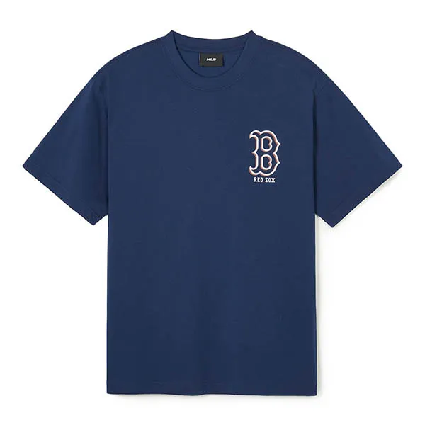 Áo Phông MLB Logo Mega Boston Red Sox 3ATSB0343-43NYS Màu Xanh Navy - Thời trang - Vua Hàng Hiệu
