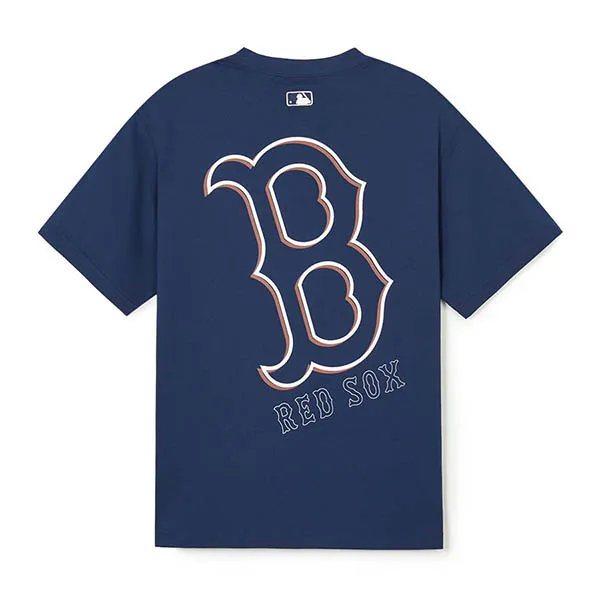 Áo Phông MLB Logo Mega Boston Red Sox 3ATSB0343-43NYS Màu Xanh Navy - Thời trang - Vua Hàng Hiệu
