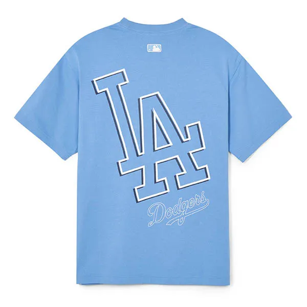 Áo Phông MLB Logo Mega LA Dodgers 3ATSB0343-07BLM Tshirt Màu Xanh Blue - Thời trang - Vua Hàng Hiệu