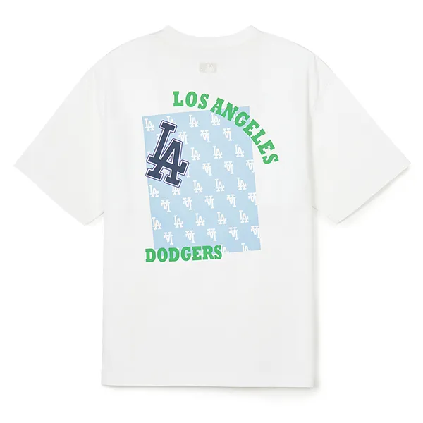 Áo Phông MLB Monative Overfit LA Dodgers 3ATSM0443-07IVS Màu Trắng - Thời trang - Vua Hàng Hiệu