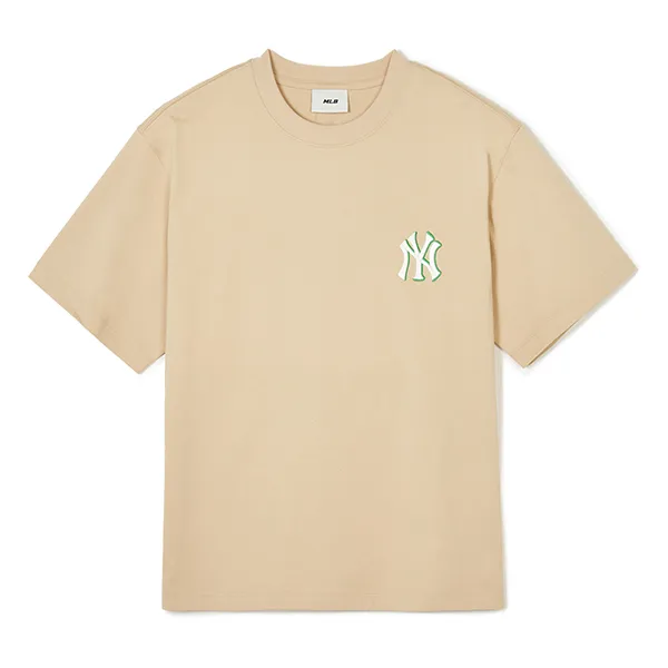Áo Phông MLB Monative Overfit New York Yankees 3ATSM0443-50BGL Màu Be - Thời trang - Vua Hàng Hiệu