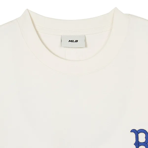 Áo Phông MLB Monogram Big Lux Boston Red Sox 3ATSM0343-43CRS Màu Trắng - Thời trang - Vua Hàng Hiệu