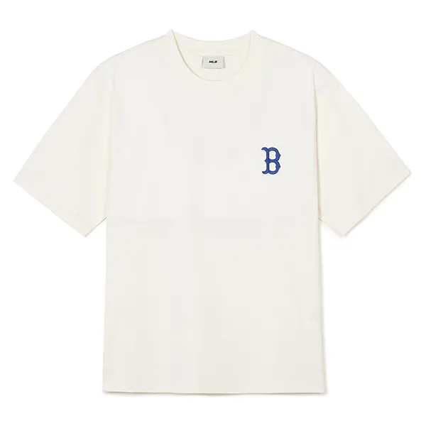 Áo Phông MLB Monogram Big Lux Boston Red Sox 3ATSM0343-43CRS Màu Trắng - Thời trang - Vua Hàng Hiệu