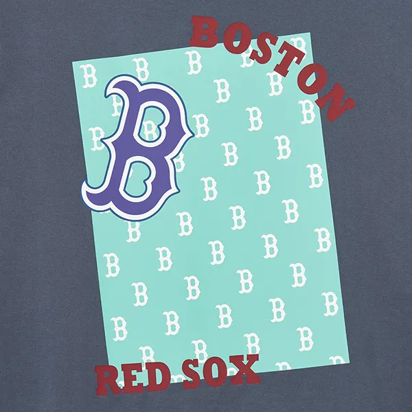 Áo Phông MLB Overfit Monative Boston Red Sox 3ATSM0443-43GRD Màu Xám