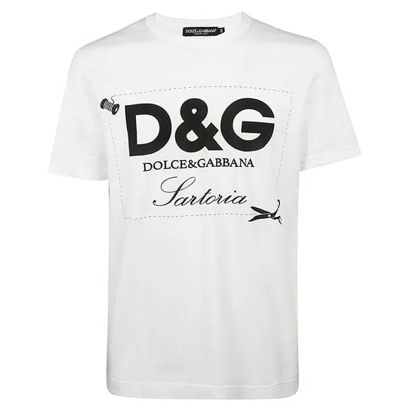Áo Phông Nam Dolce & Gabbana D&G Sartoria G8HL0T Tshirt Màu Trắng Size 46