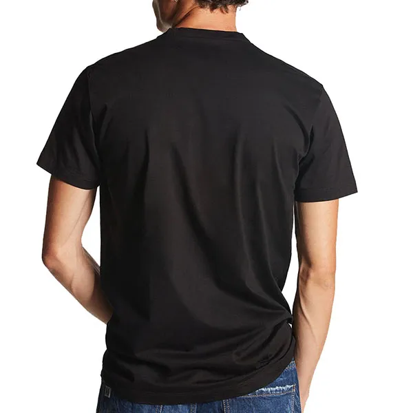 Áo Phông Nam Dsquared2 Icon Stamps Cool Fit TShirt S79GC0087S23009900 Màu Đen Size M