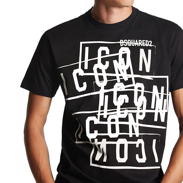DSQUARED2 Icon Stamps Cool Fit Tee Tシャツ 半袖 S79GC0087 Icon Cool T-Shirt