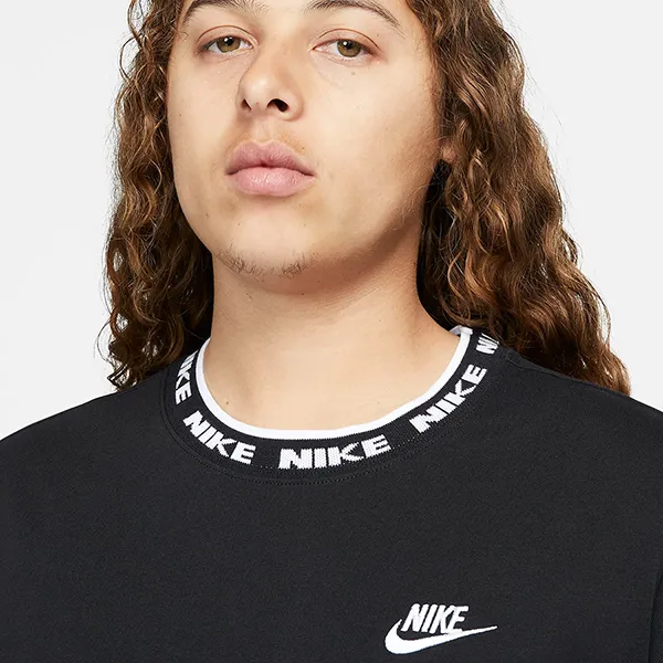 Áo Phông Nam Nike Sportswear Club Men's Short-Sleeve Top Tshirt FB7309-010 Màu Đen Size S