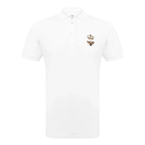 Áo Polo Nam Dolce & Gabbana D&G Bee Polo Shirt G8LZ1Z Màu Trắng Size 44