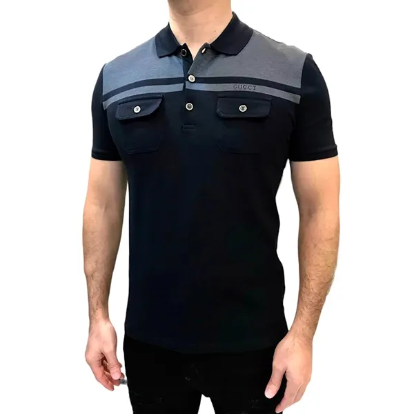 Áo Polo Nam Gucci Colorblock Polo Shirt 243876 Màu Xanh Đen Size M - Thời trang - Vua Hàng Hiệu