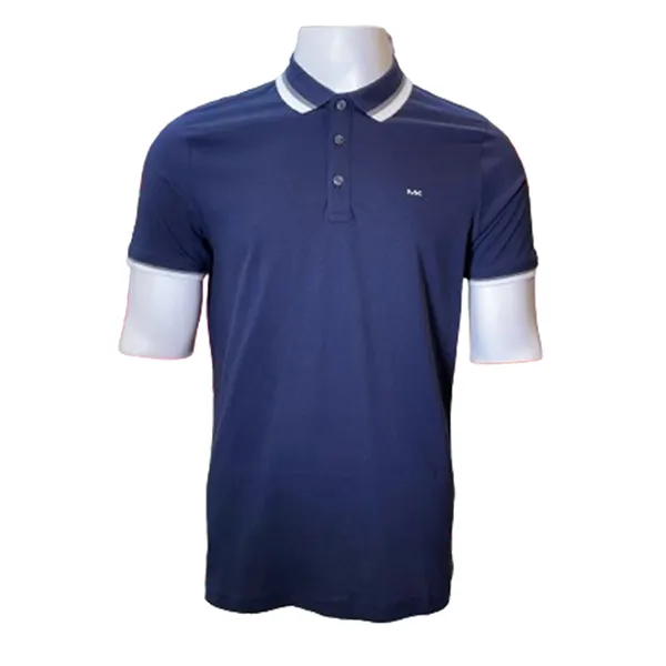 Áo Polo Nam Michael Kors MK KR3519BFV4 - PD04 Màu Xanh Đen Size M - Thời trang - Vua Hàng Hiệu