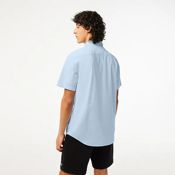 Áo Sơ Mi Cộc Tay Nam Lacoste Men's Regular Fit Gingham Check Shirt CH2879-51 F6Z Màu Xanh Kẻ Size 38 - Thời trang - Vua Hàng Hiệu