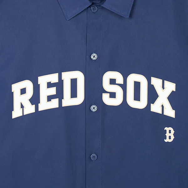 Áo Sơ Mi MLB Varsity Boston Red Sox 3AWSV0141-43NYS Màu Xanh Navy