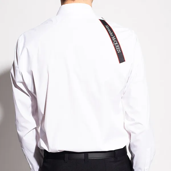 Áo Sơ Mi Nam Alexander Mcqueen Single Brace Detail Shirt 615271 Màu Trắng Size M - Thời trang - Vua Hàng Hiệu