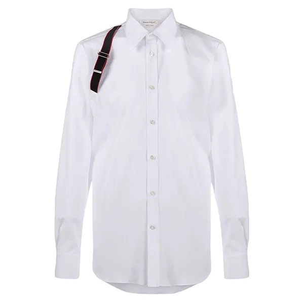 Áo Sơ Mi Nam Alexander Mcqueen Single Brace Detail Shirt 615271 Màu Trắng Size M - Thời trang - Vua Hàng Hiệu