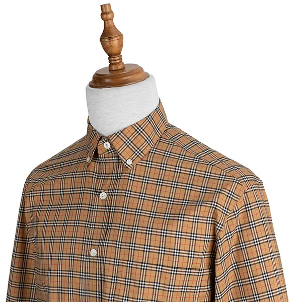 Áo Sơ Mi Nam Burberry Signature Vintage Ip Check Long Sleeve Shirt 8004263 Màu Kẻ Nâu Size M - Thời trang - Vua Hàng Hiệu