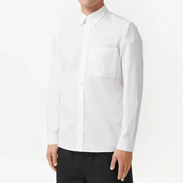 Áo Sơ Mi Nam Burberry White Chapling Shirt 8064874 Màu Trắng Size XS - Thời trang - Vua Hàng Hiệu