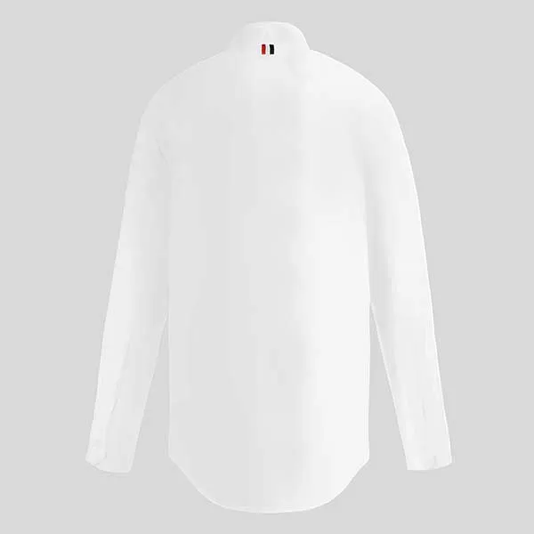 Áo Sơ Mi Nam Thom Browne White Poplin Hidden Three-stripe MWL010E/00906114 Màu Trắng Size 4