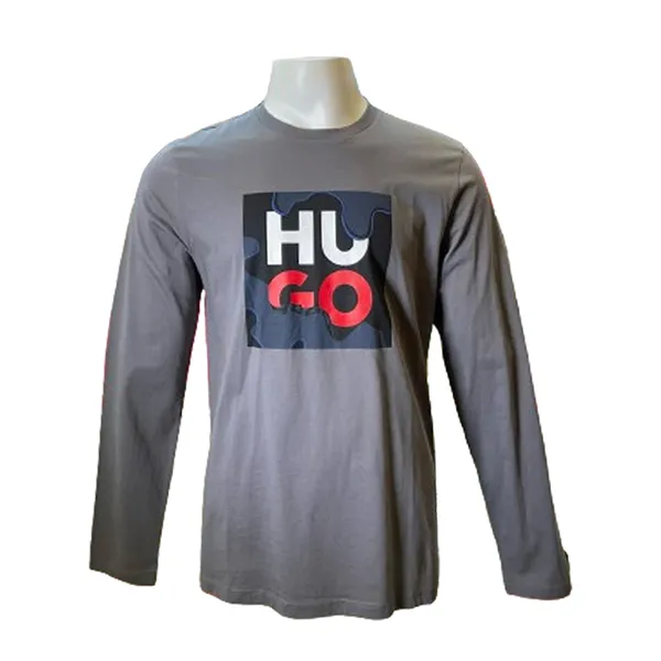 Áo Thun Dài Tay Hugo Boss 50485476 Màu Xám Size S - Thời trang - Vua Hàng Hiệu