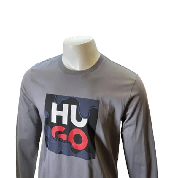 Áo Thun Dài Tay Hugo Boss 50485476 Màu Xám Size S - Thời trang - Vua Hàng Hiệu