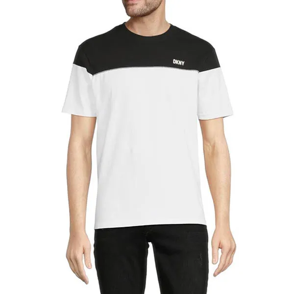 Áo Thun Nam DKNY DK33SK1149 - GB02 Tshirt Màu Đen Trắng Size L - Thời trang - Vua Hàng Hiệu