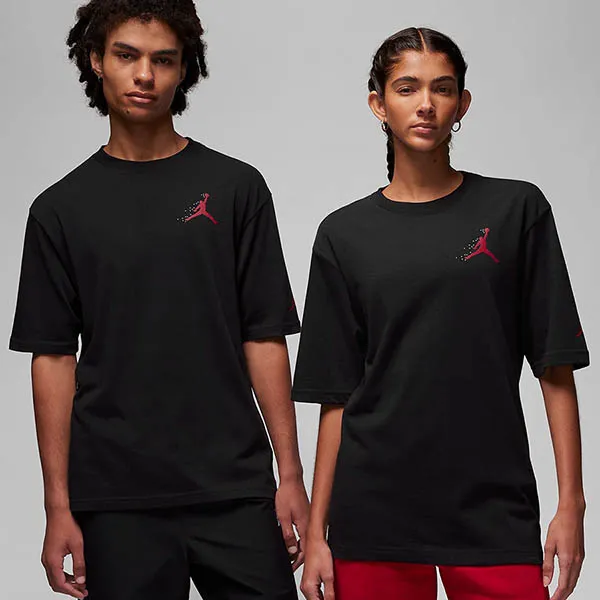 Áo Thun Nike Jordan Essentials Festive Tshirt FD7010-010 Màu Đen Size S - Thời trang - Vua Hàng Hiệu