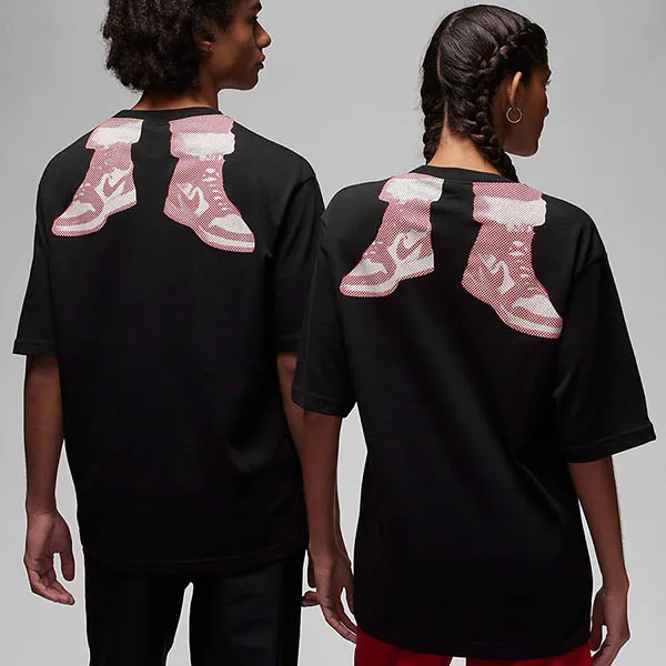Áo Thun Nike Jordan Essentials Festive Tshirt FD7010-010 Màu Đen Size S - Thời trang - Vua Hàng Hiệu