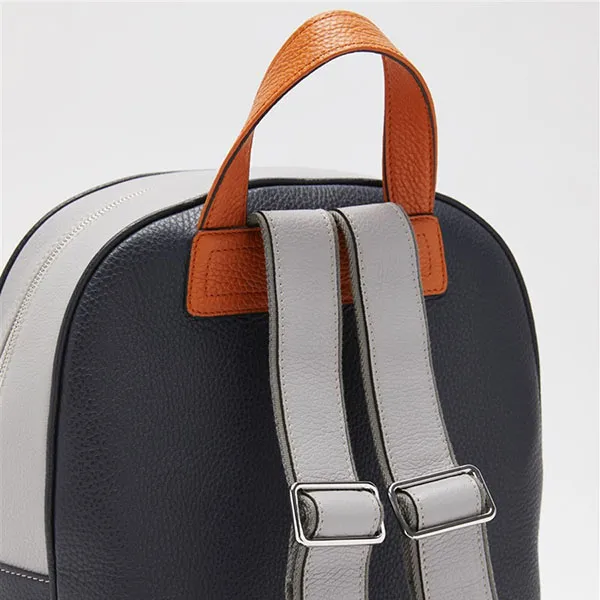 Balo Nam Biagini Burano Backpack Dark Blue Màu Xanh Blue