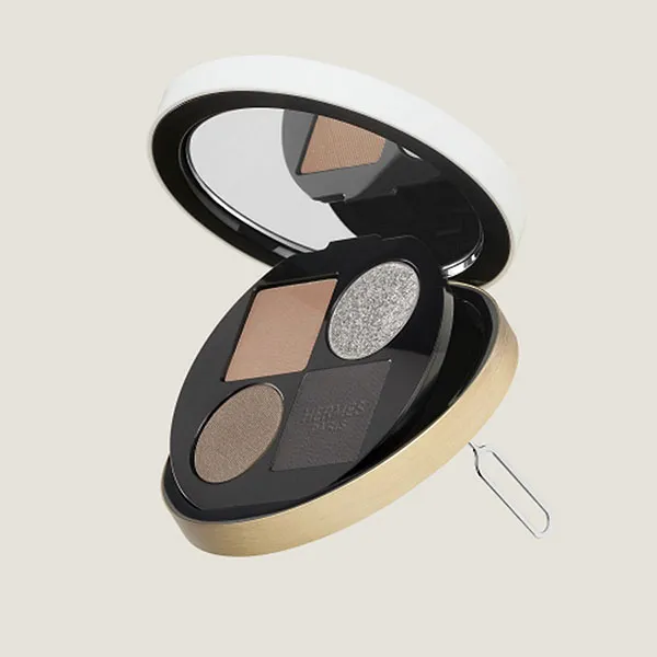 Bảng Phấn Mắt Hermès Ombres d'Hermès, Eye Shadow Quartet, Ombres Fumées Màu 05 - Ombres Fumées