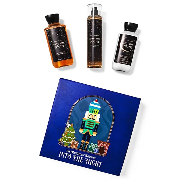 Set Chăm Sóc Da Toàn Thân Bath & Body Works Into The Night Gift Box Set 3 Món