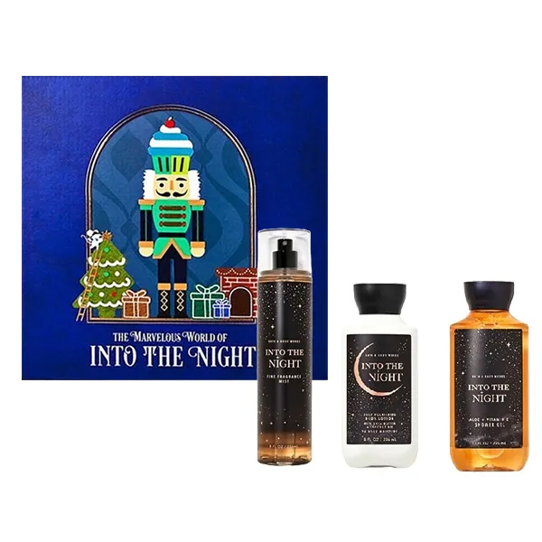 Set Chăm Sóc Da Toàn Thân Bath & Body Works Into The Night Gift Box Set 3 Món