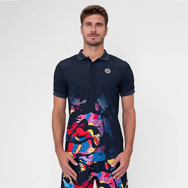 Bộ Quần Áo Cộc Tay Nam Bidi Badu Wild Arts Polo Màu Xanh Đen Size XS - Thời trang - Vua Hàng Hiệu