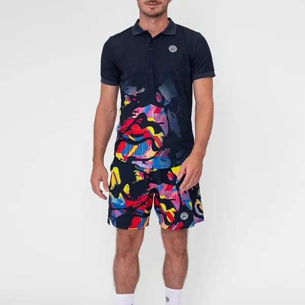 Bộ Quần Áo Cộc Tay Nam Bidi Badu Wild Arts Polo Màu Xanh Đen Size XS - Thời trang - Vua Hàng Hiệu