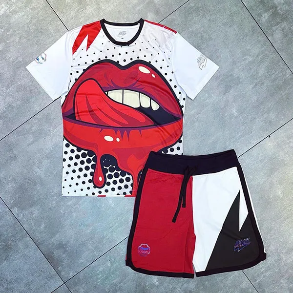 Bộ Quần Áo Cộc Tay Nam Hydrogen About Men's Crazy Chupa Crew Màu Trắng Size XS