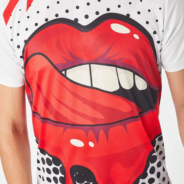 Bộ Quần Áo Cộc Tay Nam Hydrogen About Men's Crazy Chupa Crew Màu Trắng Size XS