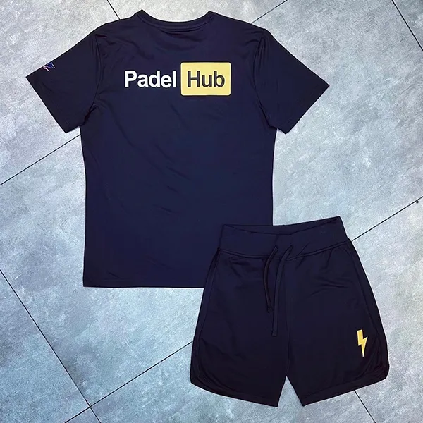 Bộ Quần Áo Cộc Tay Nam Hydrogen About P-Hub Padel Jersey Màu Đen Size S - Thời trang - Vua Hàng Hiệu