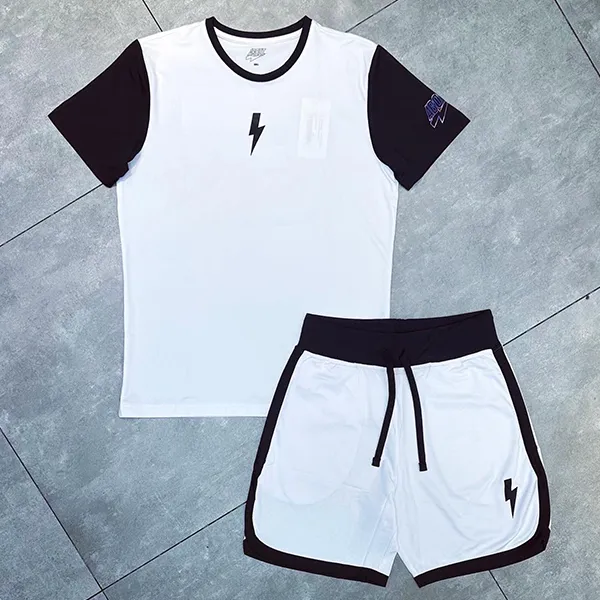 Bộ Quần Áo Cộc Tay Nam Hydrogen About P-Hub Padel Jersey Màu Trắng Đen Size M